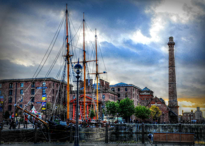 an image of one of the tallships at the albert dock in ...