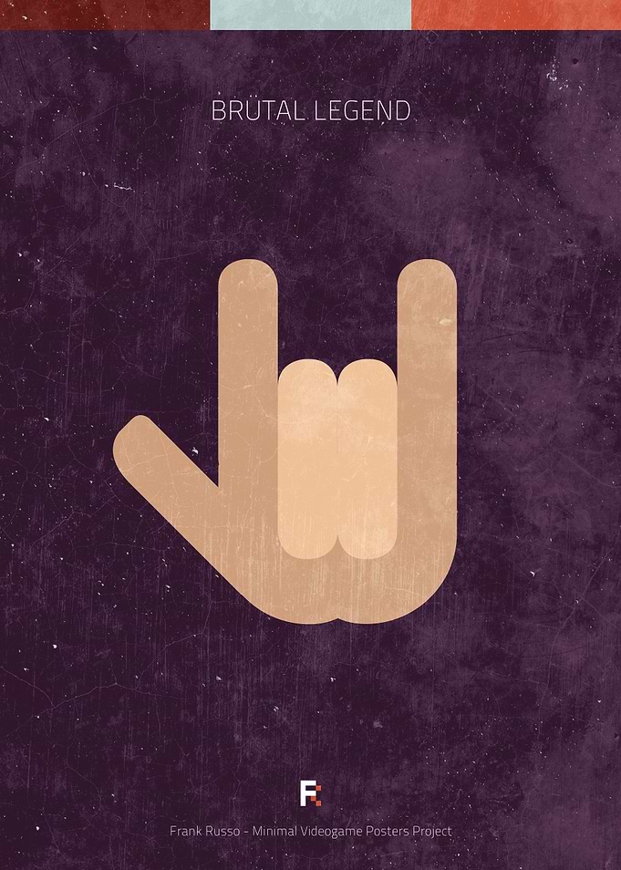 Brutal Legend. Minimal Videogame Poster.