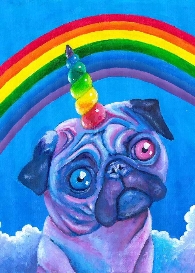 Rainbow Pugicorn