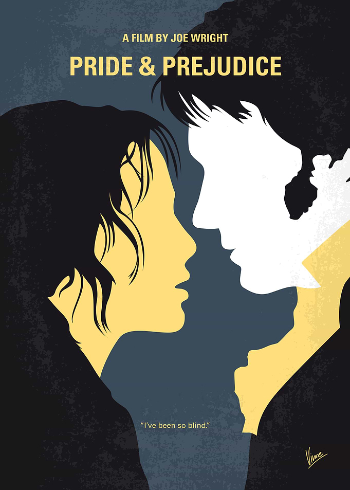 No584 My Pride and Prejudice minimal movie poster Spar ...