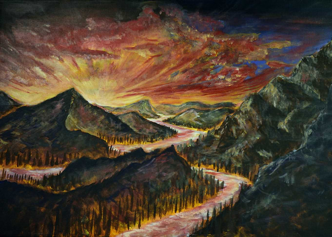 Acrylic painting on canvas