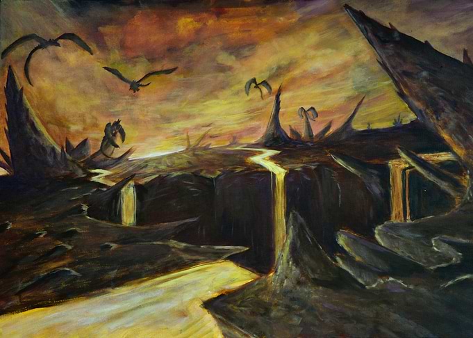 Acrylic painting on canvas