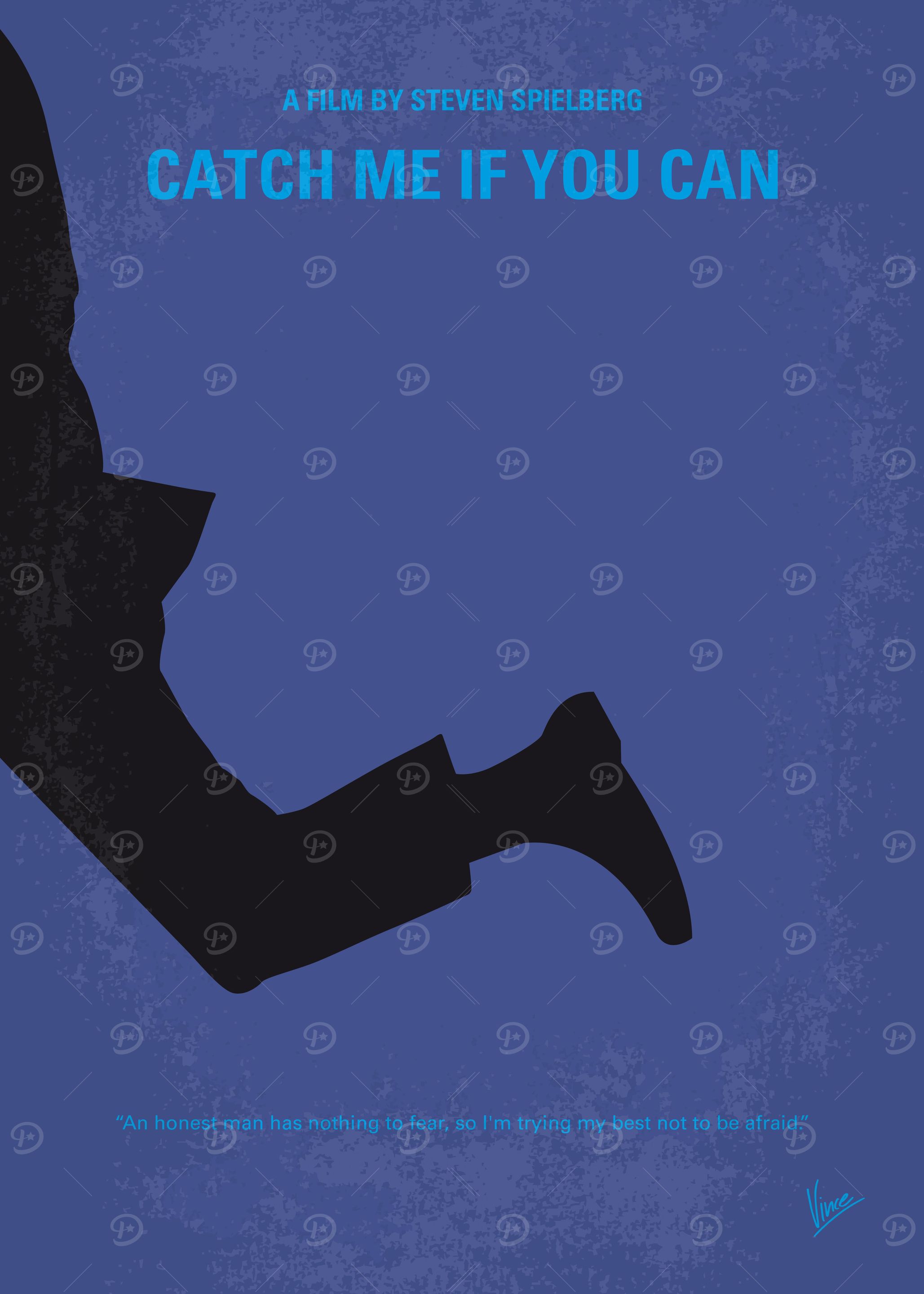 No592 My Catch Me If You Can minimal movie poster A tr ...