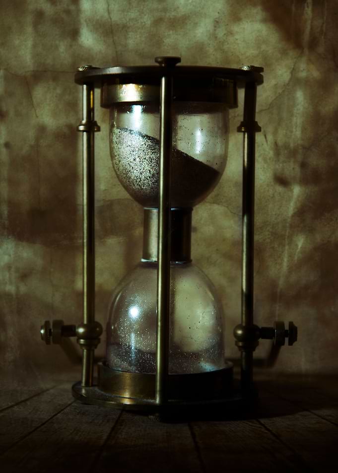 An old hourglass