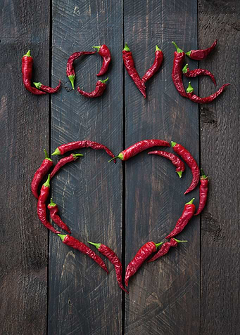 Chili pepper hot love