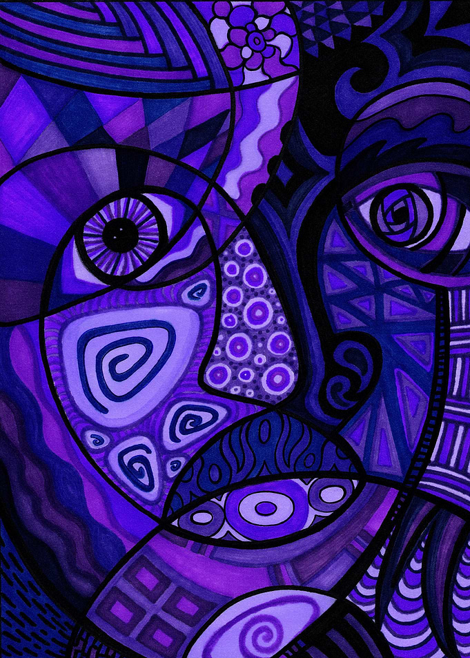 Purple Facepaint