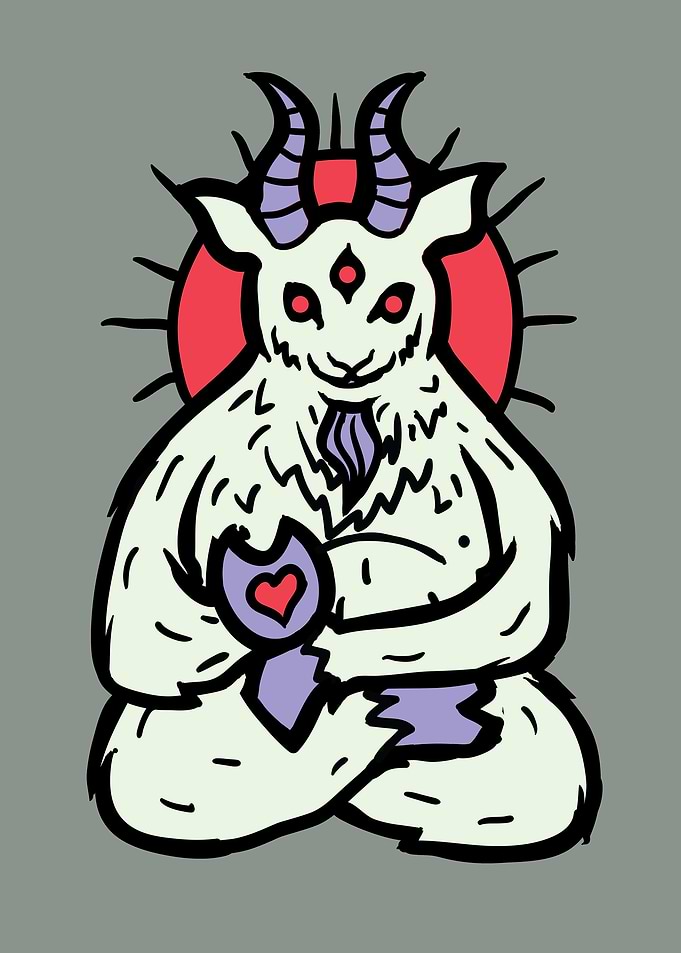 It's Spirit animal No. 6, Sacred Goat