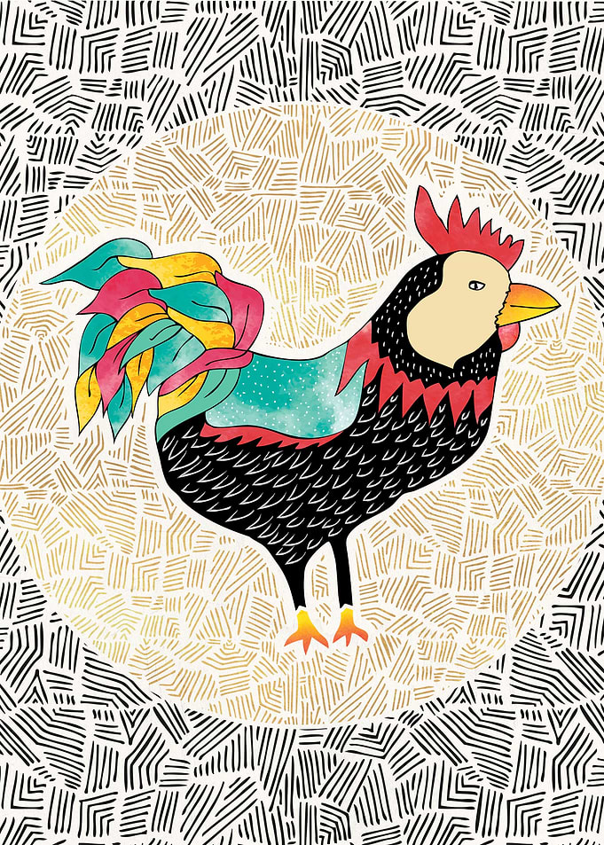 Whimsical The Rooster