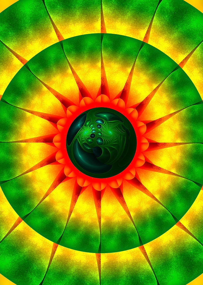 3D Kaleidoscope Mandala CB