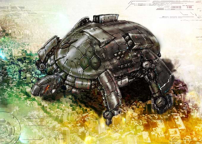 'Praesidium' -A giant mobile fortress acting as a first ...
