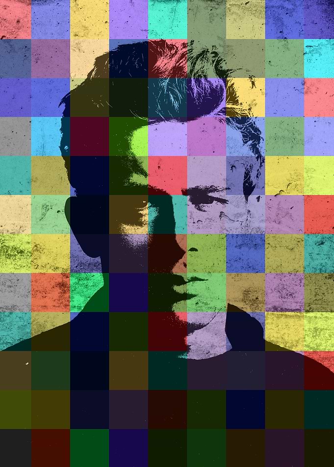 James Dean Patchwork Portrait
