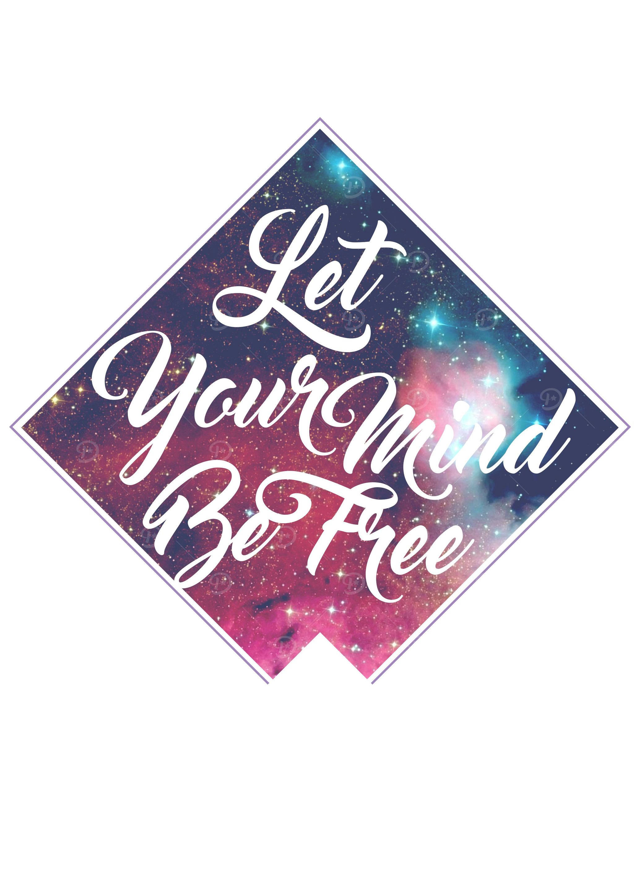 Typography Poster ' Let Your Mind Be Free'. Inspiration ...