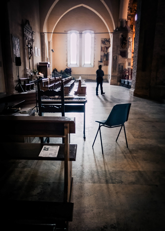 Church choir chair