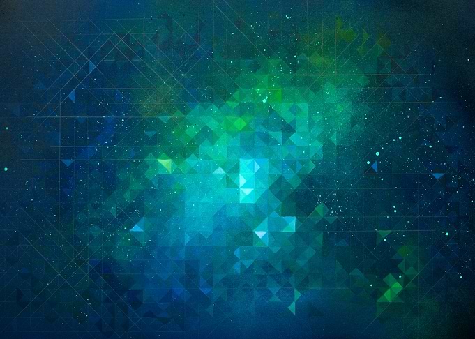 Nebula 2 - From an abstract geometric painting of a neb ...