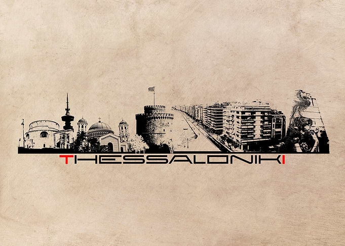 Thessaloniki skyline city