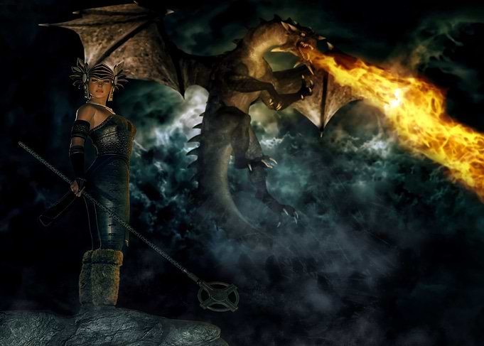 Elementals a fantasy/scifi themed digital painting