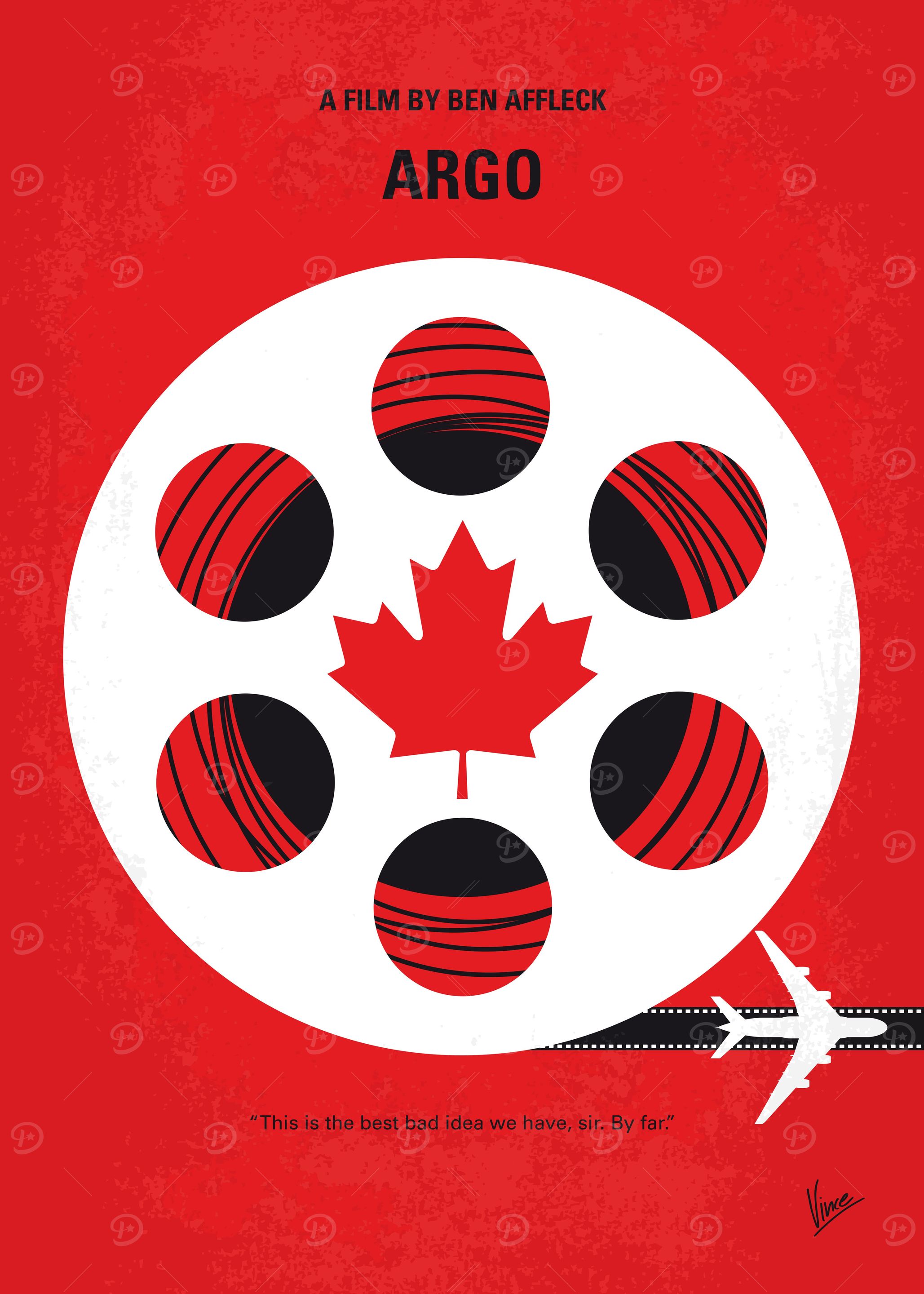 No606 My Argo minimal movie poster Acting under the co ...