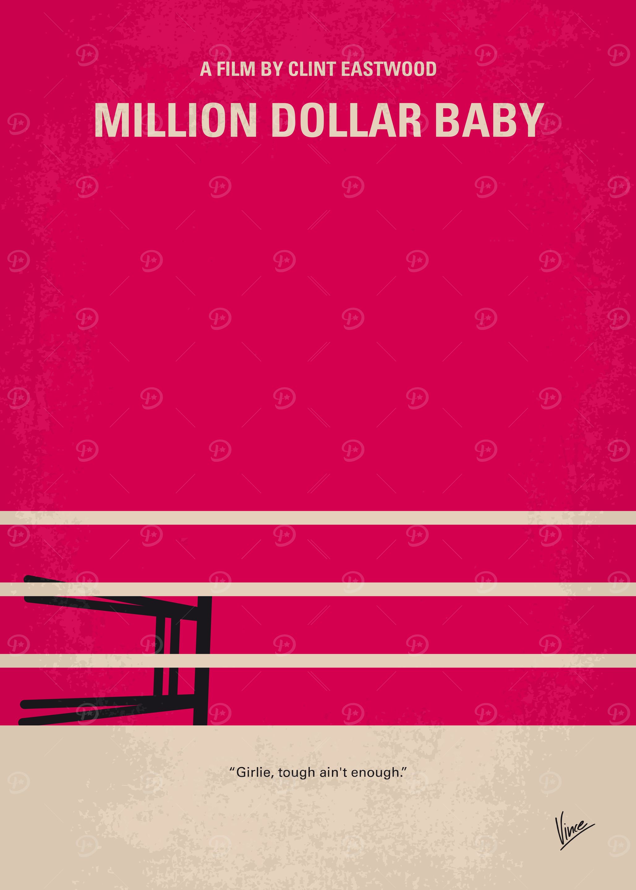 No613 My Million Dollar Baby minimal movie poster A de ...
