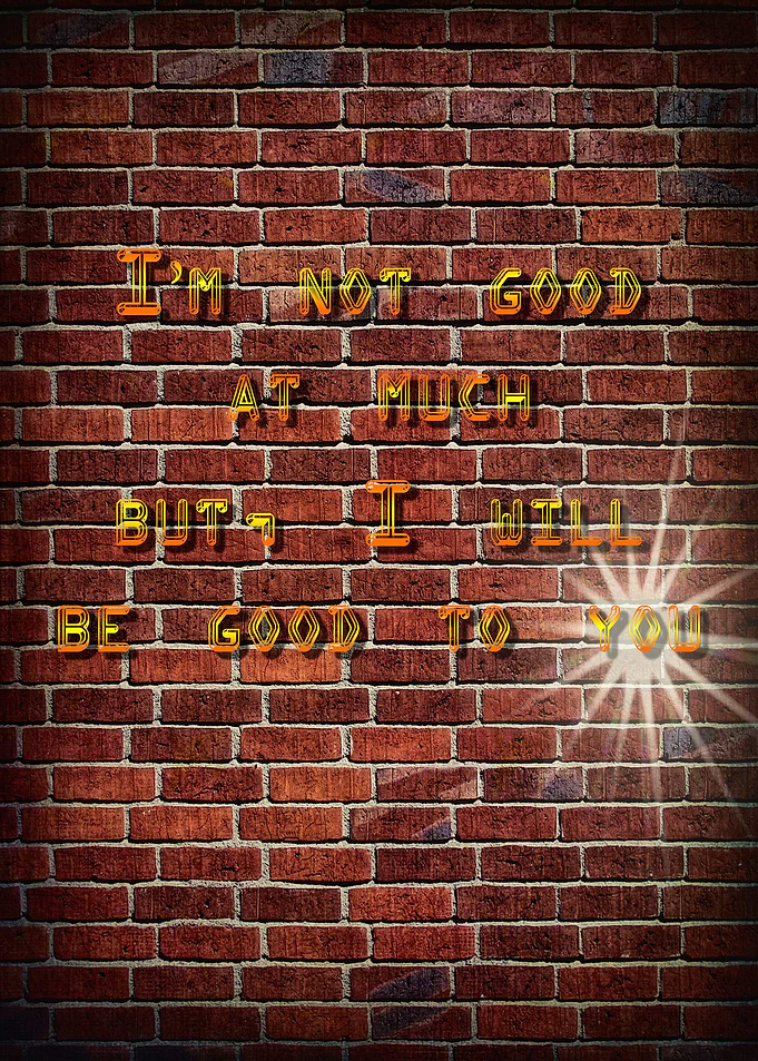 Being good at something...