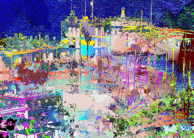 'harbour lights' self developed, computer generated an ...