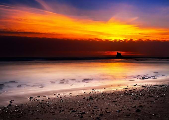 Saltwick Bay is situated slightly to the south of the f ...