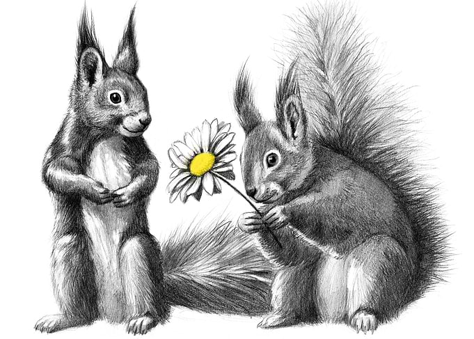 Squirrels - little gift G128 by Svetlana Ledneva-Schuki ...