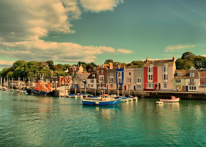 beautiful weymouth Old Harbour Dorset Uk By chrissie J ...