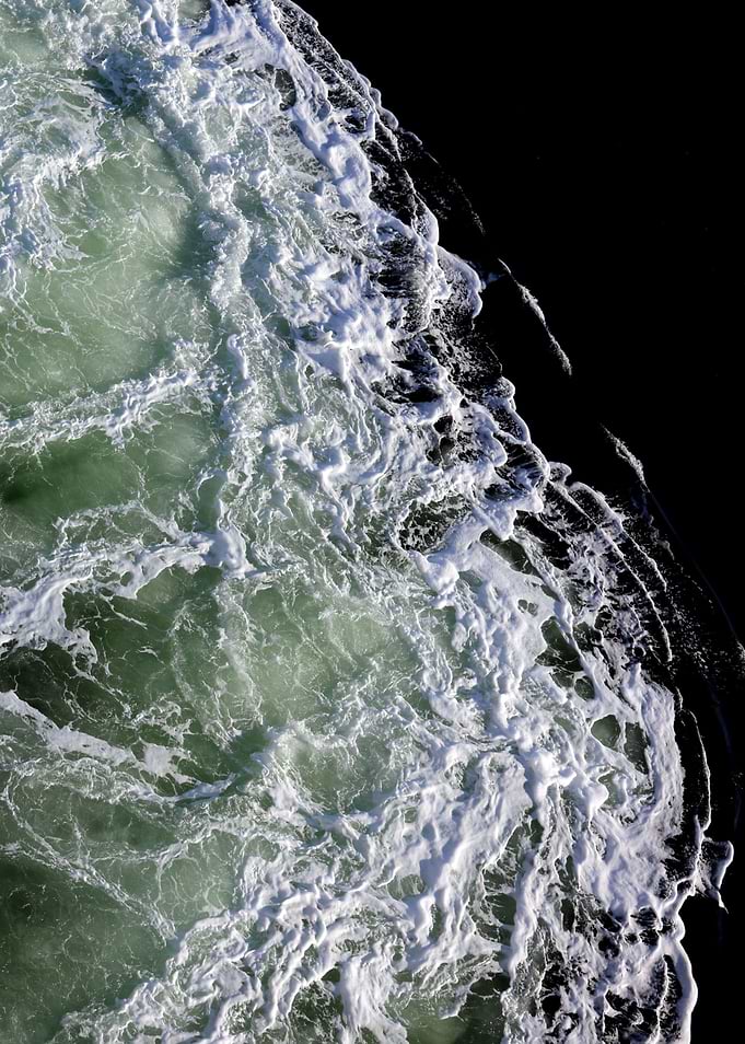 Churning waters
