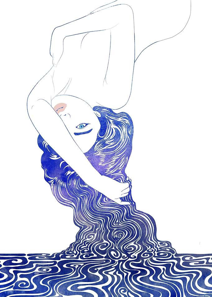 Water Nymph 36 - A mythological sea nymph created with ...