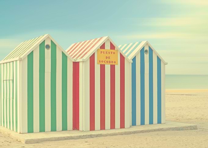 The Three little huts By chrissie Judge