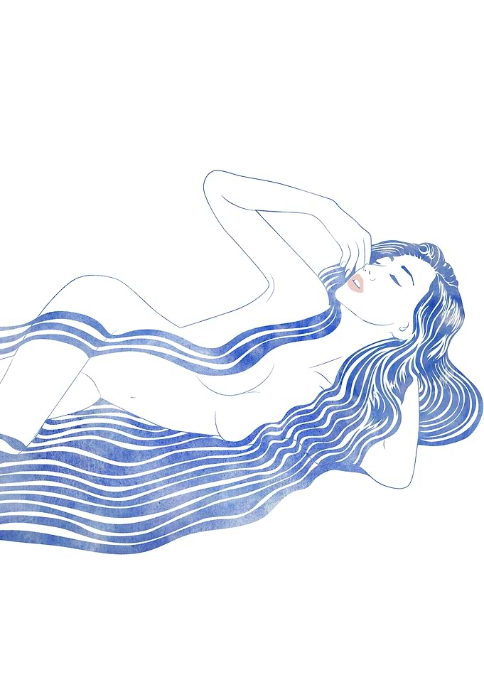Water Nymph 36 - A mythological sea nymph created with ...