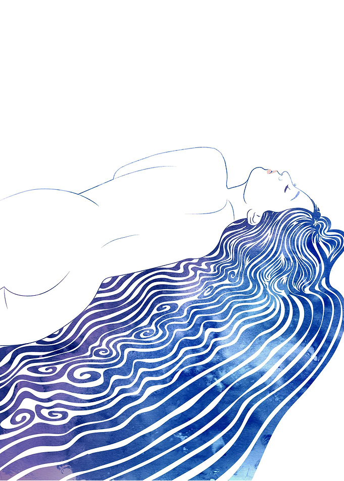 Water Nymph 38 - A mythological sea nymph created with ...