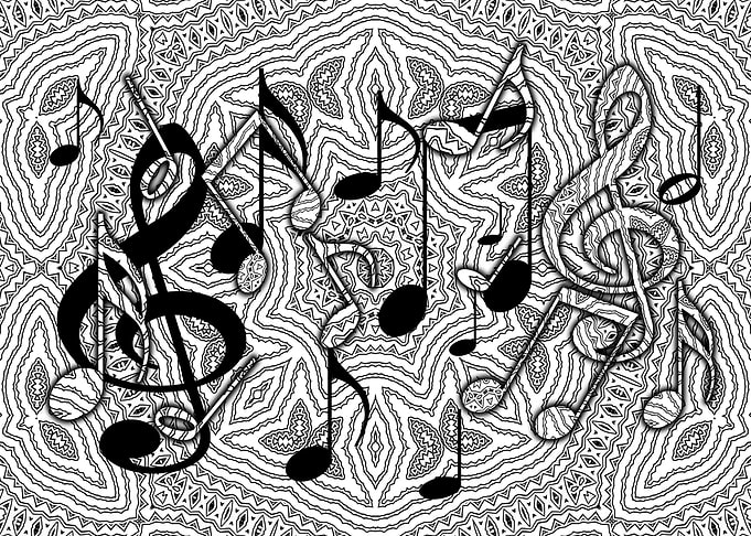 Musik black and white Style
