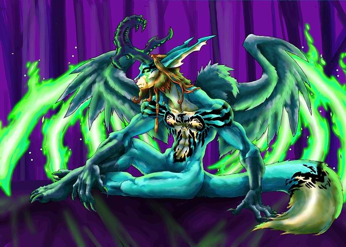 A digital colour of my mascot.