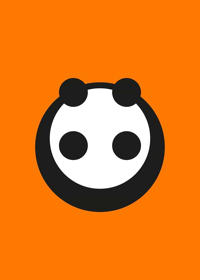 A most minimalist Panda 6 circles for a panda, no mor ...