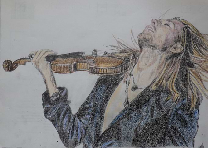 David Garrett- pencil on paper