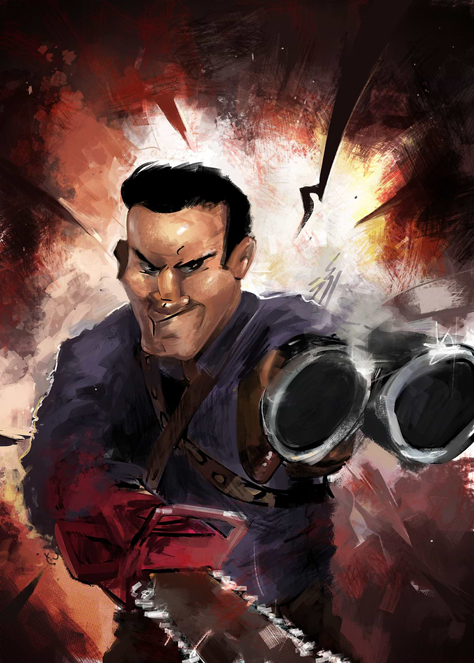Ash vs evil dead ( original illustration )