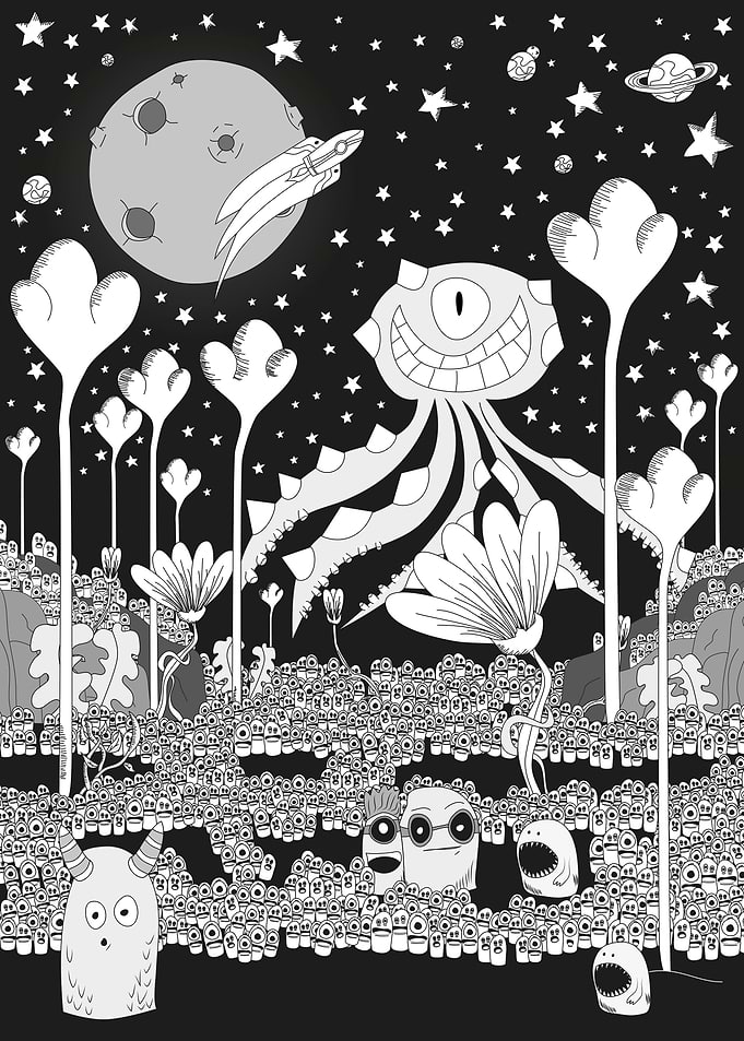 Night Forest scene