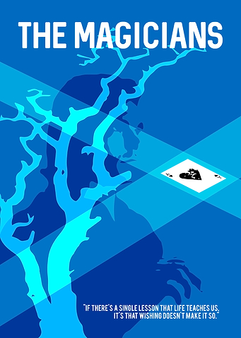 A minimalistic poster for the TV show 'The Magicians'. ...