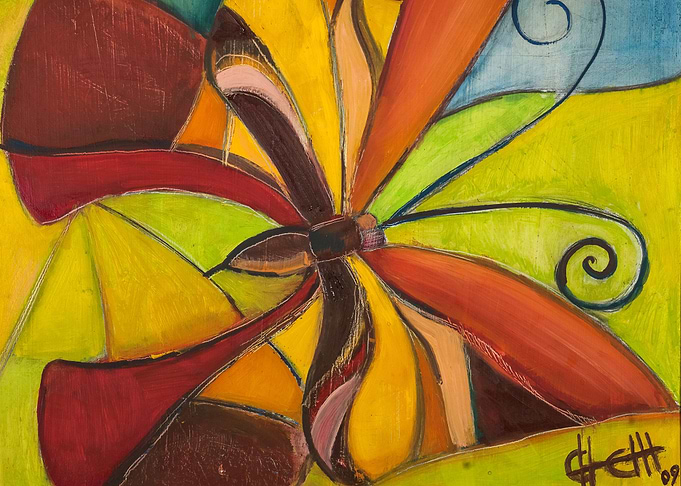 oil painting on wood