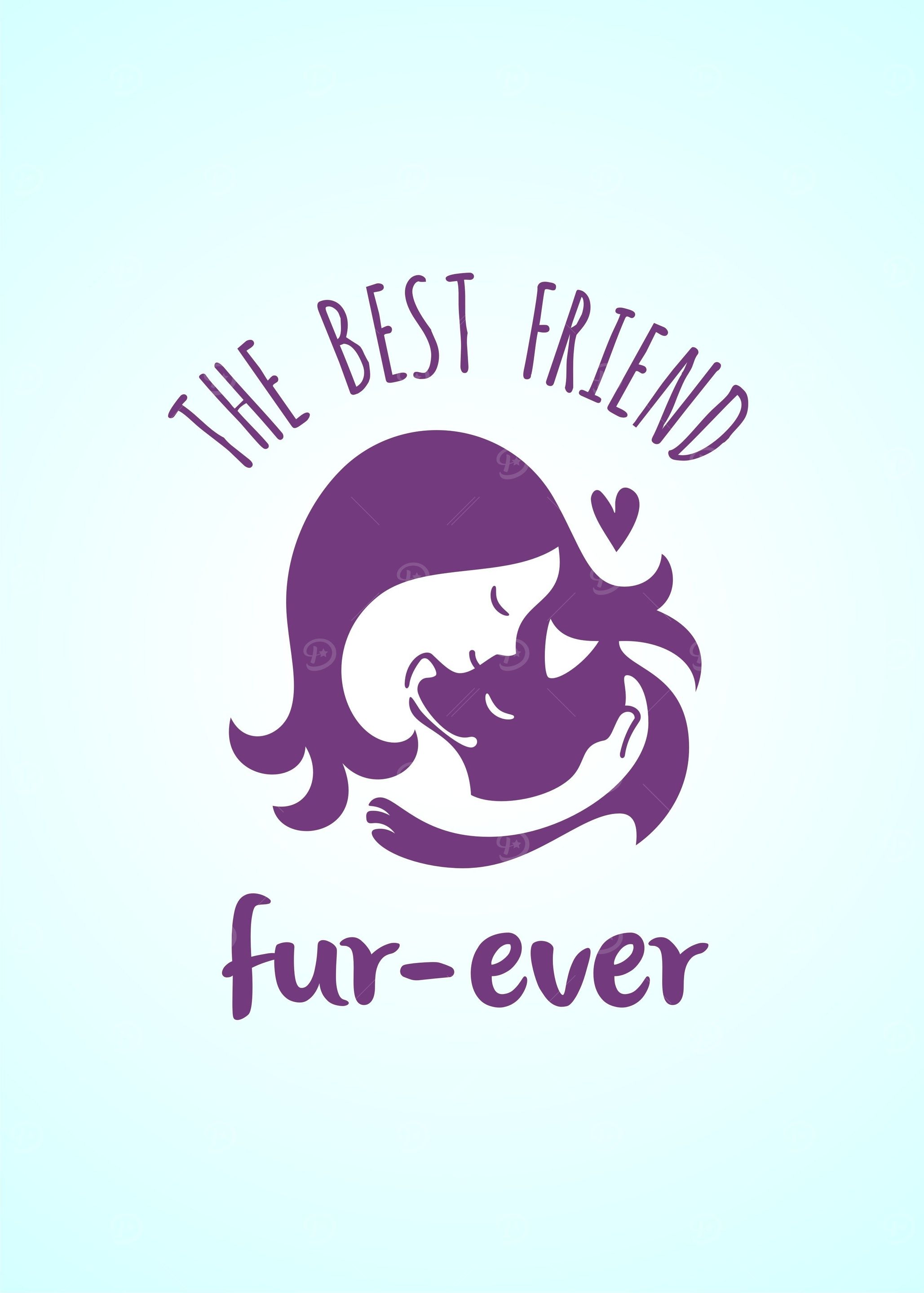 Furever is negative space illustration of human relatio ...
