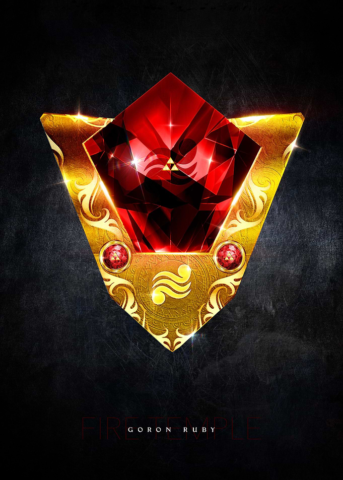 My rendition of a realistic Goron Ruby inspired from Th ...