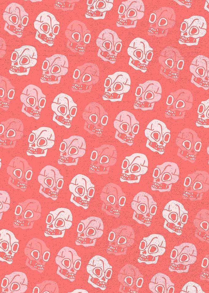 Skull pattern in Pink