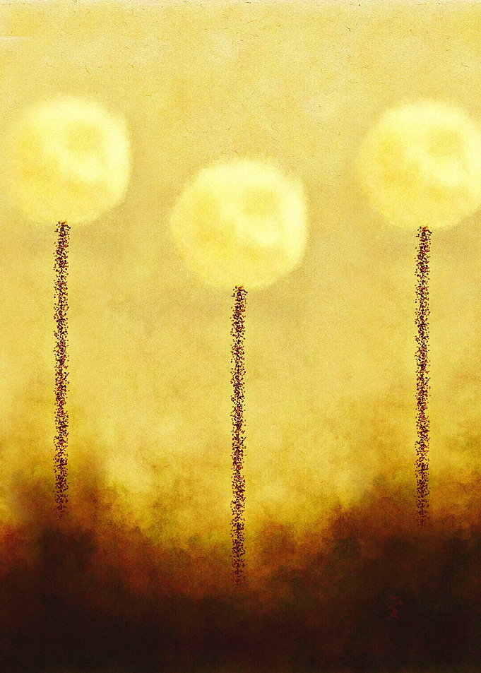 Abstract digital piece of some soft flowers looking for ...