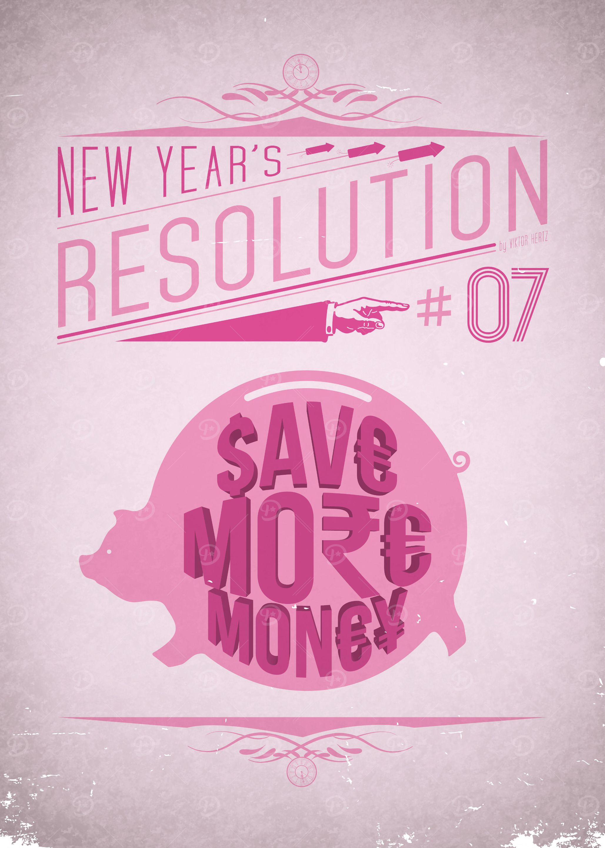 'Save more money' - New Year's Resolution 7/12.