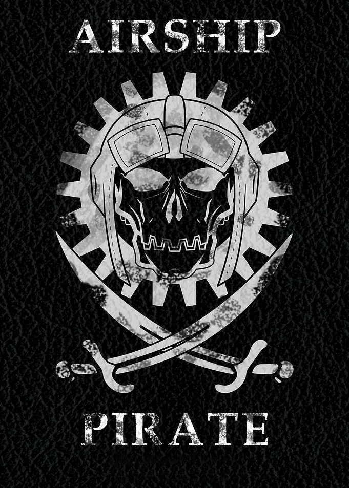 Airship Pirate Jolly Roger