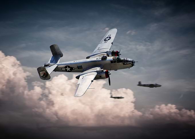 USAF B25 Mitchell Bombers