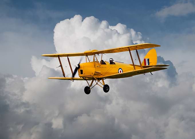 RAF Tiger Moth trainer