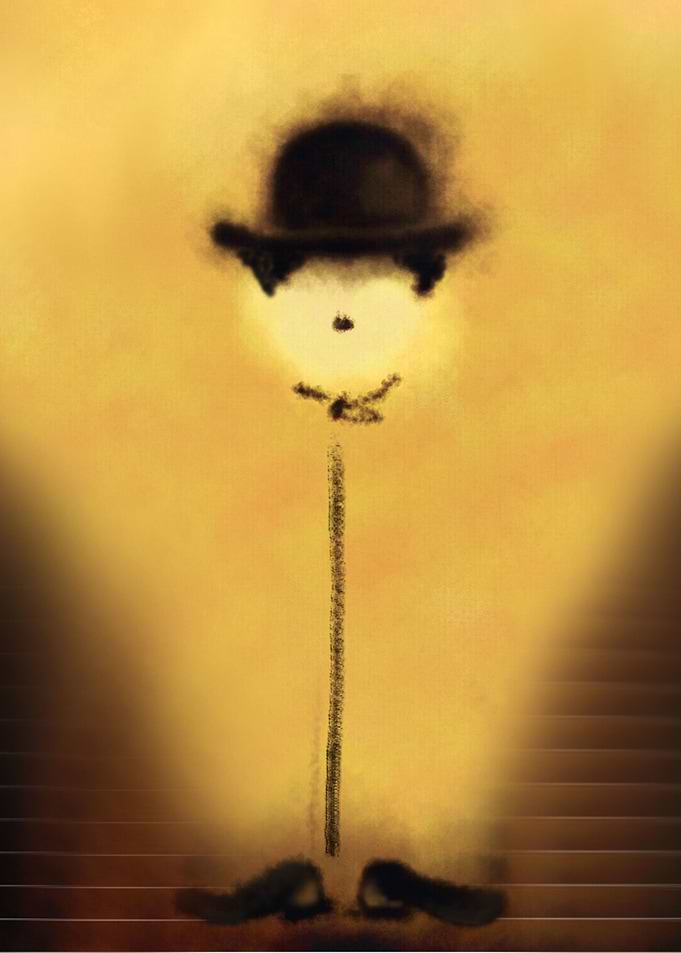A digital Illustration of Charlie Chaplin's little flow ...