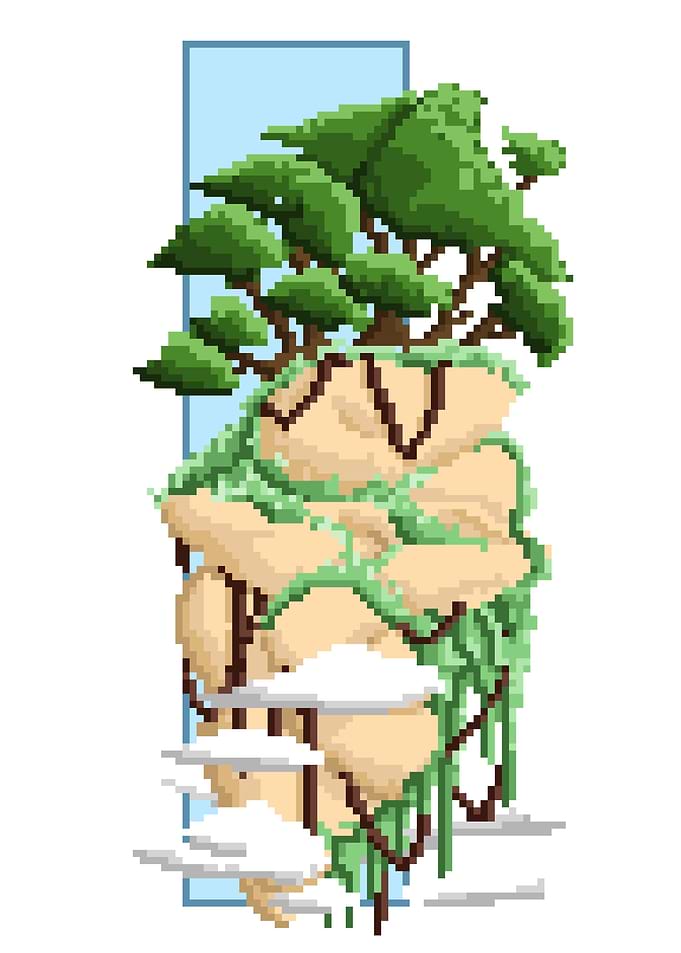 Pixel Landscape : Rock